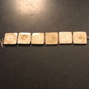 Unusual fossil bracelet